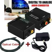 ราคา Optical Coaxial Toslink Digital to Analog Audio Converter Adapter 3.5mm RCA L/R With 2m Optical Cable COD (1733093432739529891)
