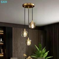 ราคา SXH Duplex Rotating Staircase Long Chandelier Modern Light Luxury Crystal Ball Full Copper Chandelier Simple Loft Villa Apartment Chandelier (1733168799773852888)