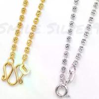 ราคา สร้อยคอ Short ballตัดเพชร 2มิล เงินแท้ 92.5% Italy ชุบทอง18k / ชุบทองคำขาว (1731628061163750410)