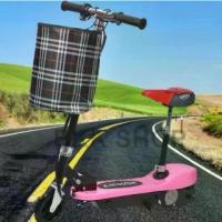 ราคา (ใหม่) สกู๊ตเตอร์ไฟฟ้า Electric Scooter 24V ไฟหน้า LED จักรยานไฟฟ้า สกูดเตอร์ไฟฟ้า E-Scooter มอเตอร์ 250W (1733178483148621820)