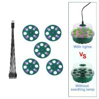 ราคา [COD] Seed Starter Grow Light Greenhouse Germination LED Grow Light Tray Seedling Pot Seedling Tray Planter Full Spectrum Grow Light (1733204097499432810)