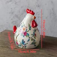 ราคา ของตกแต่งบ้าน งานฝีมือ ไก่เซรามิก สไตล์ยุโรป อเมริกา รุ่น B260 (1733419033742771937)