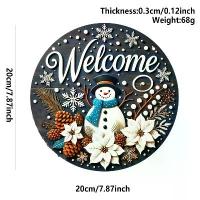 ราคา ป้ายแขวนไม้คริสต์มาส ซีรีส์มนุษย์หิมะ ป้ายประตู งานฝีมือ ป้ายประตูบรรยากาศวันหยุดคริสต์มาส (1733279536802334274)