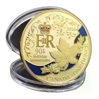 ราคา เหรียญที่ระลึกฉลองครบรอบ 90 ปี Elizabeth II ชุบเงิน งานฝีมือ เหรียญทองใบเมเปิ้ลแคนาดา เหมาะเป็นของขวัญ (1732789209278941142)