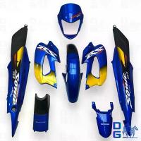 ราคา ชุดสีโซนิคตัวเก่า Sonic ปี 2000 Max สีน้ำเงินแก้ว (ชุด 8 ชิ้น) พร้อมติดสติกเกอร์ (1733302125132350773)