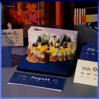 ราคา หลายฟังก์ชัน พร้อมไฟ ปฏิทินประติมากรรมกระดาษ สมุดบันทึก งานฝีมือกระดาษ 3 มิติ ปฏิทินรายสัปดาห์ปี 2026 ของตกแต่งโต๊ะ ปฏิทินงานฝีมือกระดาษ 3D (1733407924121077145)