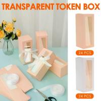 ราคา กล่องบรรจุภัณฑ์แก้วน้ำ 24 ชิ้น กระดาษ ใช้ซ้ำได้ กล่องห่อนิทรรศการ พร้อมริบบิ้นและหน้าต่างใส สีขาว/ชมพู เหมาะสำหรับแก้วน้ำ 12/16/20 ออนซ์ G2Mm2 (1733315378902238463)