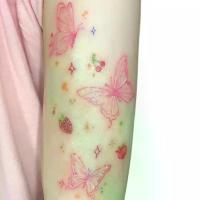 ราคา รอยสักชั่วคราว ลายผีเสื้อสตรอเบอร์รี่ 1 แผ่น กันน้ำ ติดทนนาน ไม่แต่งกลิ่น สไตล์ Y2K สติ๊กเกอร์รอยสัก เหมาะสำหรับรอยสักชั่วคราว Y2K เทป ทรู รอย สัก (1731282089525675565)