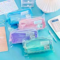 ราคา กระเป๋าดินสอ2ชั้น ซิปคู่ พกเข้าห้องสอบได้ สายหูถือ ถักตาข่ายนิ่ม เรียบง่ายสไตล์มูจิ ความจุใหญ่ สำหรับนักเรียนชายหญิง แฟ้ม ใส่ ทะเบียน สมรส (1733229035478746316)