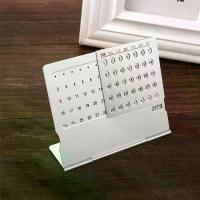ราคา สีเงิน ทนทาน อลูมิเนียมอัลลอย ตกแต่งโต๊ะ สำหรับบ้าน อุปกรณ์สำนักงาน ปฏิทิน ปฏิทิน100ปี ปฏิทินโลหะ ปฏิทินตลอด (1733192628079724248)