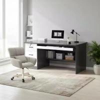 ราคา โต๊ะทำงาน โต๊ะคอมพิวเตอร์ 3 ลิ้นชัก พร้อมกุญแจล็อคและชั้นวางหนังสือ ขนาด 120x60cm สำหรับพื้นที่ทำงานที่สมบูรณ์แบบ (1733340777633514657)