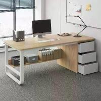 ราคา โต๊ะทำงาน โต๊ะคอมพิวเตอร์ โต๊ะเขียนหนังสือ พร้อมลิ้นชัก ขนาด100/140x50x74CM ดีไซน์ทันสมัย สำหรับทำงานและคอมพิวเตอร์ (1733317831092634785)