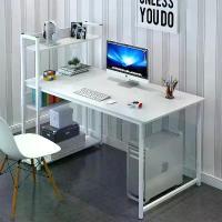 ราคา COD โต๊ะทำงาน HFJ ขนาด 120 ซม. โต๊ะคอมพิวเตอร์พร้อมชั้นวาง ขาสแตนเลส สีกันสนิม สไตล์โมเดิร์นหลายขนาด [คุ้มค่าที่สุด]TikTok (1733106721683375574)