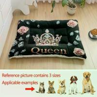 ราคา ที่นอนสุนัขขนาดใหญ่แบบตุ๊กตา โซฟา ที่นอนสุนัขลายมงกุฎ แผ่นรองตะกร้าสุนัข ซักด้วยเครื่องได้ แผ่นรองคอกสุนัข นุ่ม ระบายอากาศ หนา ทำจากโพลีเอสเตอร์ เหมาะสำหรับสุนัขตัวเล็ก สุนัขกลาง ตัวใหญ่ (173341261431
