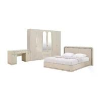 ราคา INDEX LIVING MALL ชุดห้องนอน รุ่นซีรีน ขนาด 6 ฟุต (เตียง, ตู้เสื้อผ้า 6 บาน, โต๊ะเครื่องแป้ง) - สีเบจ (1732905903061763128)