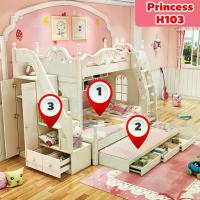 ราคา เตียง2ชั้นเจ้าหญิงรุ่น H103 ขนาด​4ฟุต เตียงนอน2ชั้น เตียงนอนเด็ก เฟอร์นิเจอร์ ที่นอนเด็ก (1733175664586688457)
