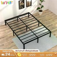 ราคา WHF เตียง เตียงเหล็ก 4/5/6 ฟุต ครงเตียงแข็งแรง ไม่มีหัวเตียง เตียงนอน เหล็กกลม แบริ่งน้ำหนัก 300kg (1733322977033095097)