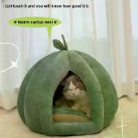 ราคา เตียงแมว สไตล์ใบไม้ ดีไซน์แมวกะพริบตา อบอุ่นในฤดูหนาว เตียงแมวกึ่งปิด ถอดซักได้ ทุกฤดูกาล เตียงสัตว์เลี้ยง บ้าน หมา หลัง ใหญ่ เบาะ แมว ที่ นอน น้อง หมา น้อง แมว เตียง น (1733068118391359345)