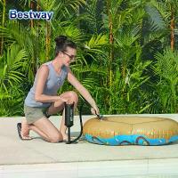 ราคา ปั๊มลมมือถือเป่าลม Bestway พร้อมหัวฉีด 3 ขนาด – ปั๊มลมแบบใช้มือที่ใช้งานง่ายสำหรับของเป่าลม เตียง และอื่นๆ – วัสดุพีวีซีทนทาน สีดำ – เหมาะสำหรับการผจญภัยริมสระว่ายน้ำกลางแจ้ง ปั๊มลูกโป่ง (173320124805