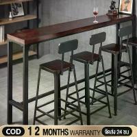 ราคา จัดส่งทันที- MONI โต๊ะบาร์ โต๊ะบาร์ไม้ทรงสูง ขาเหล็ก เก้าอี้บาร์ โต๊ะ บาร์คาเฟ่ โต๊ะยาว คานที่ด้านล่าง (1732740217873335581)