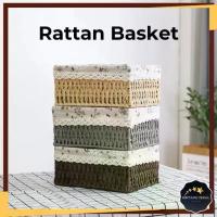 ราคา ตะกร้าเก็บของหวายแฮนด์เมด BC อเนกประสงค์ ที่เก็บตู้เสื้อผ้า กล่อง ตู้ ที่ใส่กุญแจของเล่น ชั้นวางตะกร้าหวายราคาถูก (1733146400774719116)