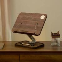 ราคา ชั้นวางหนังสือไม้เนื้อแข็ง แท่นอ่านหนังสือ ช่วยอ่านหนังสือ ปรับความสูงได้ แท่นวางหนังสืออเนกประสงค์ ชั้นวางหนังสือ แท่นวางแล็ปท็อป แท่นเก็บแล็ปท็อป สไตล์หรูหราเบา ไม้วอลนัทสีดำ ช (1733213860670900116)