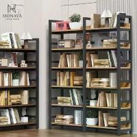 ราคา ชั้นวางของ ชั้นวางหนังสือ ชั้นวางของโครงเหล็ก ดีไซน์ลอฟท์ ใช้เก็บของหรือโชว์ของแต่งบ้านก็ได้ (1732374426092930161)