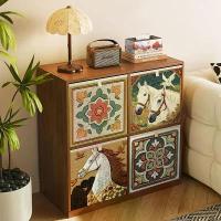 ราคา กล่องเก็บของ Kalex Grid, สไตล์วินเทจ, ตู้ไม่หวาย, ตะกร้าจัดระเบียบผ้า (1732992637804840067)