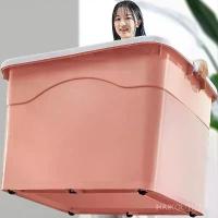ราคา กล่องเก็บของ วัสดุพลาสติก มีให้เลือก 60/80/100/300 ลิตร มีล้อ สีโปร่งใส เหมาะสำหรับเก็บเสื้อผ้า อเนกประสงค์ (1731871725910459609)
