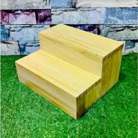 ราคา ชั้นไม้ 2 ชั้นวางของ ต้นไม้สวยงาม ตกแต่งบ้าน ทนทาน ขนาดกxยxส16X20X10Cm. CAS06-2*20 สินค้าขายดี แบบปิดทึบ (1732538505211577653)