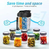 ราคา กล่องยาขนาดใหญ่แบบ 7 ช่อง สำหรับเดินทาง ออแกไนเซอร์ยารายเดือน กล่องจ่ายยาสำหรับเม็ด ยา วิตามิน ยารักษาโรค น้ำมันปลา แบบบรรจุใหม่ (1733336431680586833)