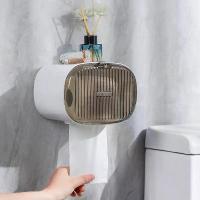 ราคา กล่องใส่กระดาษชำระแบบไม่ต้องเจาะรู กล่องกันน้ำสำหรับห้องน้ำ ติดผนัง ที่ใส่กระดาษชำระ กล่องม้วน กระดาษชำระ (1733124844836324607)