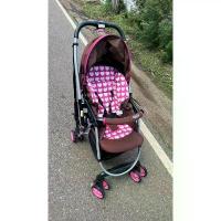 ราคา รถเข็นเด็ก GRACO สีชมพู มือสอง พับเก็บได้ (1732937885877961790)