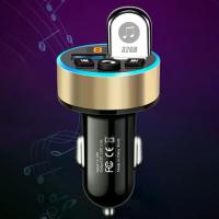 ราคา ที่ชาร์จแบตในรถ USB คู่, 12-24V, 3.1A, จอแสดงผล LED, เครื่องเล่น MP3 5.0 B-T, เหมาะสำหรับโทรศัพท์มือถือ, แท็บเล็ต, กล้อง, iPods, MP4, มีสีเงิน / โกลด์ / ดำ (1733137269566113517)