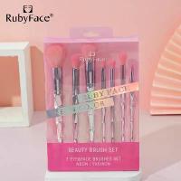 ราคา ชุดแปรงแต่งหน้า RUBYFACE 7 ชิ้น พร้อมด้ามจับชุบด้วยไฟฟ้ารูปทรงเพชร กล่องของขวัญ เครื่องมือแต่งหน้า แปรงแต่งหน้า ชุดแปรงแต่งหน้า makeup brush (1733336788757677349)