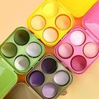 ราคา ฟองน้ำแต่งหน้า 4 ชิ้น พร้อมกล่องเก็บ/ ฟองน้ำไข่/ ฟองน้ำเกลี่ยรองพื้น/ พัฟ/ ฟองน้ำแต่งหน้ารูปไข่/ เกลี่ยง่าย/ นิ่มใช้ดี (1732246608249325367)