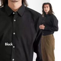 ราคา Shirtoria เสื้อเชิ้ตผู้ชาย ใส่ทำงาน เชิ้ตแขนยาว เสื้อทำงาน เชิ้ตสีดำ (1733018921976890400)