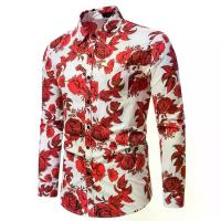 ราคา เสื้อเชิ้ตแขนยาวผู้ชาย แฟชั่นลำลอง พิมพ์ลายดอกกุหลาบ 3 มิติ เสื้อเชิ้ตคอปก เสื้อเชิ้ตผู้ชาย แขนยาว เหมาะสำหรับเป็นของขวัญปีใหม่ (1733148725918271363)