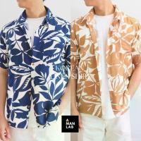 ราคา [ลินินลาย] เสื้อเชิ้ตแขนสั้น ผู้ชาย เสื้อฮาวาย ปกเชิ้ต สไตล์เกาหลี เสื้อเชิ้ตผู้ชาย (1732587224029366102)