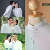 ราคา [ส่งฟรี] เสื้อเชิ้ต แขนยาว คอจีนสีขาว ผ้า OXFORD เสื้อเชิ้ตคอจีน เสื้อเชิ้ตผู้ชาย เสื้อเชิ้ตแขนยาว (1732795760919152591)