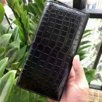ราคา กระเป๋าสตางค์ผู้ชาย ดีไซน์หน้าท้องจระเข้ไทยใหม่ สไตล์ลำลอง ทำจากหนังจระเข้แท้ ไม่ประกบ คลิปหนีบเงิน ทันสมัย เหมาะสำหรับธุรกิจ [COD] (1732779893622933228)
