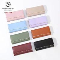 ราคา กระเป๋าผู้หญิง กระเป๋าสตางค์ผู้หญิงใบยาว 3พับ PERFECT FOR YOU 6901-079 (1733403640133683032)