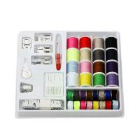 ราคา ชุดเย็บผ้าอเนกประสงค์สำหรับใช้ในบ้าน 16 สีด้ายเย็บ 32 สีด้ายกระสวย เข็มจักรเย็บผ้า ด้าย กรรไกร ชุดตีนผี (1733414490561742549)