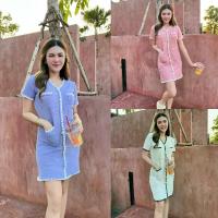 ราคา [COD] SpinnyHouse เดรสไหมพรม งานสวย สายเกา ห้ามพลาด!!!! มินิเดรส ผ้าไหมพรม เดรสแขนสั้น ชุดเดรส เดรส ไหมพรม รุ่น เดรสyy G101A (1733054968404673901)