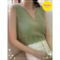 ราคา พร้อมส่งในไทย เสื้อครอป ไหมพรม มินิมอล ใส่สบาย ไม่ร้อน อกยืดได้เยอะ คอเหลี่ยม สาว อวบ (1733026975009309874)