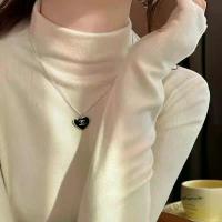 ราคา เสื้อฐานครึ่งคอเต่า สำหรับผู้หญิง ฤดูใบไม้ผลิและฤดูร้อน ดีไซน์แฟชั่นใหม่ เสื้อกระชับสัดส่วนและอเนกประสงค์ เสื้อ ไหมพรม คอ ปีน (1733152670957340308)