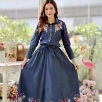 ราคา (8848) ชุดเอวจั้มฟรีไซส์ รอบอก 40"เอวก่อนยืด 26" ยืดสุด 34" ยาว 56" งานปัก คอเชิ้ตกระดุมหน้า แขนยาว มีสายผูกเอว มีกระเป๋าข้าง (1732668385862911677)