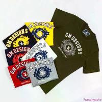 ราคา GM DESIGNS เสื้อยืดคอกลมแขนสั้นผู้ชาย งานปัก เสื้อยืดผ้าคอตตอน GM3087/1 สินค้าแนะนำ (1733329095221413755)