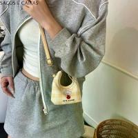 ราคา SACOS E CAIXAS สร้างสรรค์ งานปัก กระเป๋าสะพายสุนัข ตาราง ผ้าสีพื้น กระเป๋าสะพายข้าง PU แบบเกาหลี การ์ตูน กระเป๋าถือ Crescent ลูกๆ (1733121411594028032)