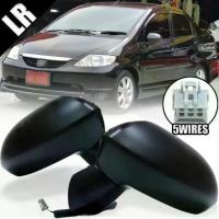 ราคา จัดส่งเฉพาะจุด กระจกมองข้าง รถยนต์ 5 สาย ปรับไฟฟ้า พับไฟฟ้า รุ่น ฮอนด้า ซิตตี้ HONDA CITY ปี 2003 - 2006 สีดำ (1732826207761499324)